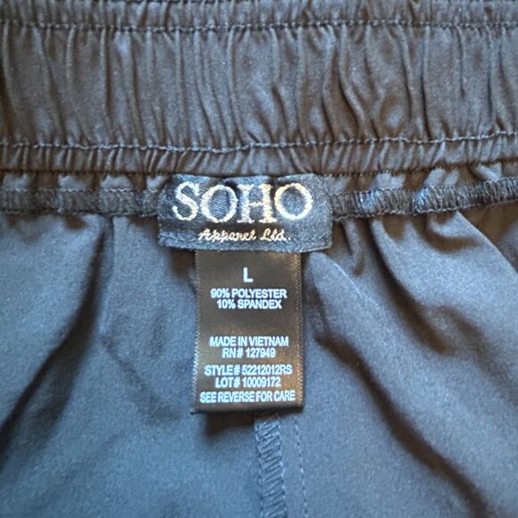 NWT Soho Apparel Women's Athletic Shorts Black Size Large - Picture 11 of 12